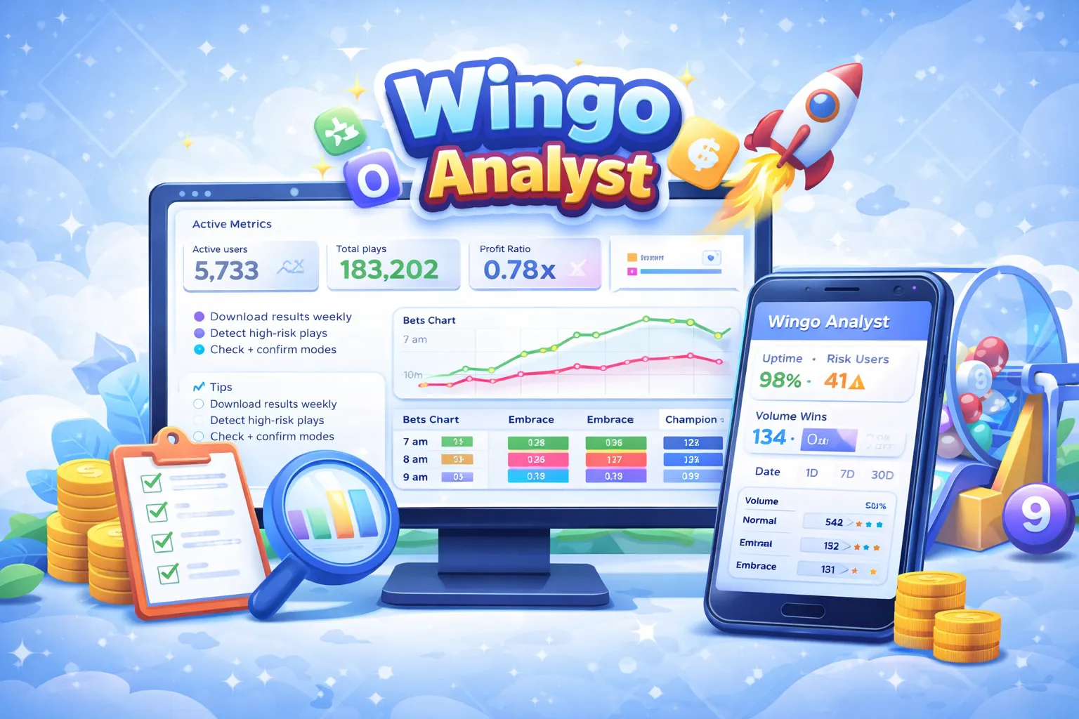 Wingo Analyst dashboard reference image